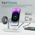 Promate Synergy Charging Station 5W Magnetic MFi Apple Watch Charger 15W Charging Stand 24W USB-C Power 5W/10W Qi Charging