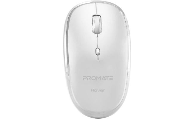 Promate Hover Wireless Mouse 2.4Ghz Ergonomic Precision Tracking Optical Mouse w/ USB Nano Receiver 3 Adjustable Dpi Levels - White Promate Hover Wireless Mouse 2.4Ghz Ergonomic Precision Tracking Optical Mouse w/ USB Nano Receiver 3 Adjustable Dpi Levels - White