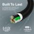Promate XCord-CC USB-C to USB-C Cable 60W Power Delivery Fast Charging Type-C Cable 1m Anti-Tangle Silicone Cord - Black