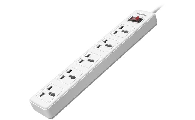 Huntkey SSZ501 Universal Power Strip 5x Outlet AC 220-240V Surge Protector 3M - White Huntkey SSZ501 Universal Power Strip 5x Outlet AC 220-240V Surge Protector 3M - White