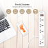 Huntkey SSZ501 Universal Power Strip 5x Outlet AC 220-240V Surge Protector 3M - White Huntkey SSZ501 Universal Power Strip 5x Outlet AC 220-240V Surge Protector 3M - White