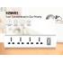 Huntkey SZM401 Universal Power Strip 4x Outlet AC 220-240V Surge Protector 1.5M - White