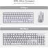 Redragon K630 Dragonborn 60% Wired RGB Gaming Keyboard, 61 Keys Compact Mechanical Keyboard with Linear Blue Switch, Pro Driver Support, White