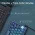 Redragon K632 Blue PRO 60% 3-Mode Connection RGB Mechanical Ultra-Thin Low Profile w/No-Lag Connection Dedicated Media Control - Red Switch