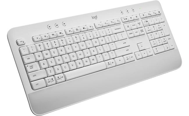 Logitech Signature K650 Comfort Wireless & Bluetooth Keyboard with Wrist Res Deep-Cushioned Keys For OS/PC/Window/Mac Logitech Signature K650 Comfort Wireless & Bluetooth Keyboard with Wrist Res Deep-Cushioned Keys For OS/PC/Window/Mac