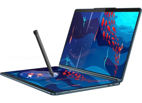 Lenovo NEW Yoga Book 9 (2023) 13Gen Intel Core i7 EVO 12-Cores w/ Dual 2.8K OLED Touch Screens & BIG Battery - Tidal Teal