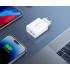 Choetech PD-6013 Dual USB Type-C Wall Charger MAX 65W w/ Overvoltage & Undervoltage Protection EU Plug - White Choetech PD-6013 Dual USB Type-C Wall Charger MAX 65W w/ Overvoltage & Undervoltage Protection EU Plug - White