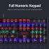 Redragon MITRA K551-1 Mechanical Gaming Keyboard RGB Backlit Wired Keyboard - Blue Switches