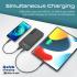 Promate Torq-10 Power Bank Universal 10000mAh Ultra-Slim 20W USB-C Port QC 3.0 18W Port Built-In Kickstand LCD Screen & Over-Heating Protection