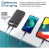 Promate Torq-10 Power Bank Universal 10000mAh Ultra-Slim 20W USB-C Port QC 3.0 18W Port Built-In Kickstand LCD Screen & Over-Heating Protection