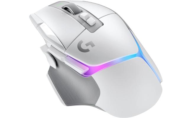 Logitech G502 X PLUS HERO 25K Sensor LIGHTSPEED Wireless Optical w/ LIGHTFORCE Hybrid Switches LIGHTSYNC RGB For PC - macOS/Windows - White Logitech G502 X PLUS HERO 25K Sensor LIGHTSPEED Wireless Optical w/ LIGHTFORCE Hybrid Switches LIGHTSYNC RGB For PC - macOS/Windows - White