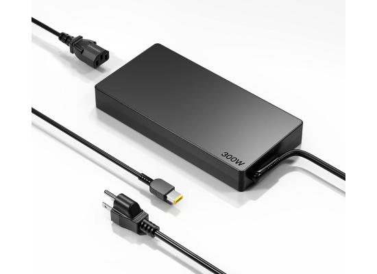 Lenovo 300W Slim Tip AC Adapter Charger Compatible With Legion 5 & 7 series w/ Power Cord - UK Outlet