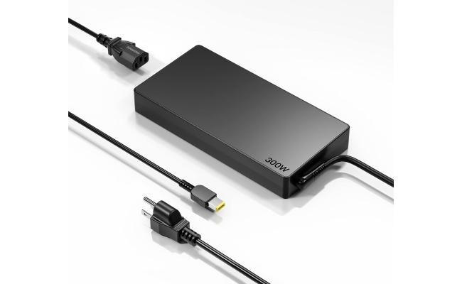 Lenovo 300W Slim Tip AC Adapter Charger Compatible With Legion 5 & 7 series w/ Power Cord - UK Outlet Lenovo 300W Slim Tip AC Adapter Charger Compatible With Legion 5 & 7 series w/ Power Cord - UK Outlet