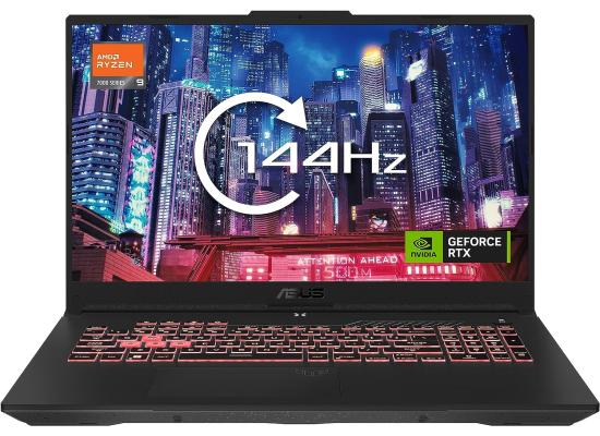 ASUS TUF A17 (2023) FA707XI NEW 7Gen AMD Ryzen 9 7940H 8-Cores w/ RTX 4070 8GB DDR6 & IPS 144"Hz Display - Gray
