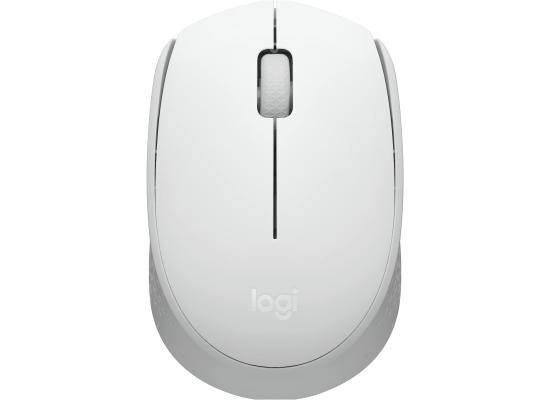 Logitech M171 Wireless Mouse For PC & Mac USB Mini Receiver Optical Tracking 12-Months Battery Life  Ambidextrous - White
