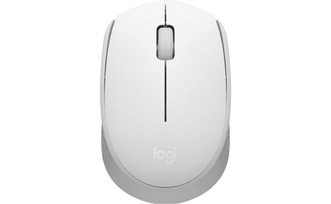 Logitech M171 Wireless Mouse For PC & Mac USB Mini Receiver Optical Tracking 12-Months Battery Life  Ambidextrous - White