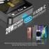 Promate LucidPack-10 Premium 10000mAh Transparent Battery Pack with 15W Magnetic Charging 20W USB-C Over Charging Protection - Black