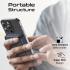 Promate LucidPack-10 Premium 10000mAh Transparent Battery Pack with 15W Magnetic Charging 20W USB-C Over Charging Protection - Black