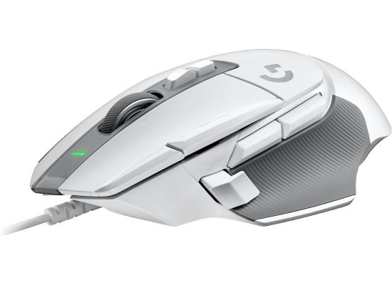 Logitech G502 X HERO 25K Sensor Wired LIGHTFORCE Hybrid Optical-Mechanical Primary Switches For PC macOS & Windows - White