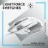 Logitech G502 X HERO 25K Sensor Wired LIGHTFORCE Hybrid Optical-Mechanical Primary Switches For PC macOS & Windows - White Logitech G502 X HERO 25K Sensor Wired LIGHTFORCE Hybrid Optical-Mechanical Primary Switches For PC macOS & Windows - White