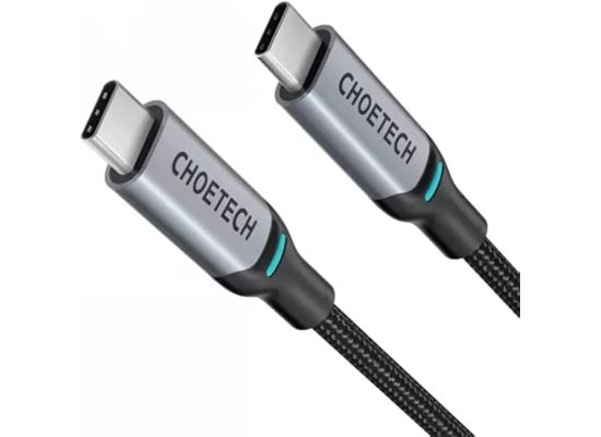 Choetech XCC-1002-GY 100W USB Type-C 1.8 Meter Braided Fast Charging Cable - Grey