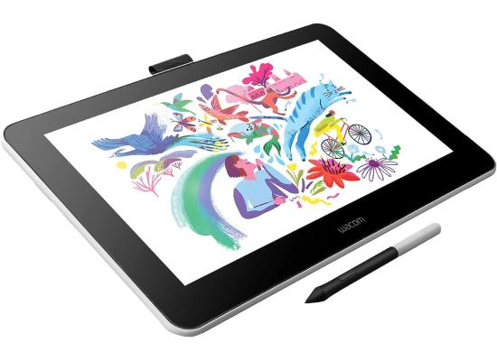 Wacom One 13 Creative Pen Display Drawing Tablet With Screen 13.3" Graphics Monitor Includes Training & Software For Mac, PC & Chromebook