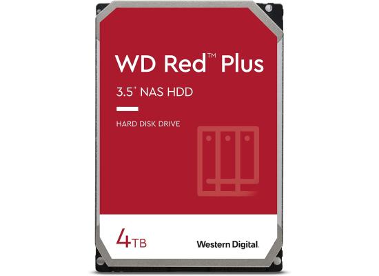 Western Digital 4TB WD Red Plus NAS Internal Hard Drive HDD 5400 RPM 256MB Cache