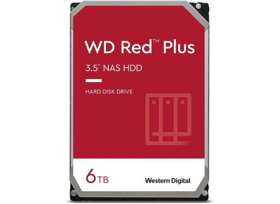 Western Digital 6TB WD Red Plus NAS Internal HDD 256 MB Cache 3.5"  Internal HDD