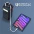 Promate PowerMine-80 80000mAh High-Capacity Battery Charger 65W In/Out USB-C Power Delivery 15W USB-C Port 22.5W QC 3.0 Port 15W USB Port