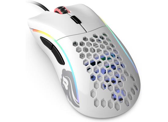 Glorious Model D Minus 62G Superlight Honeycomb Mouse RGB USB Mouse - Glossy White