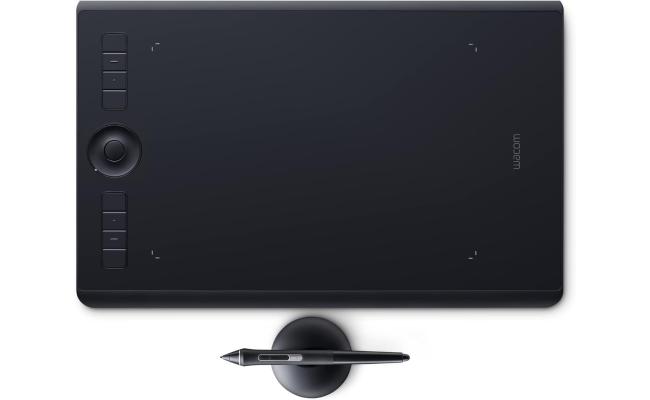 Wacom Intuos Pro Medium Bluetooth Graphics Drawing Tablet 8 Customizable ExpressKeys 8192 Pressure Sensitive Pro Pen 2 Included For Mac OS & Windows
