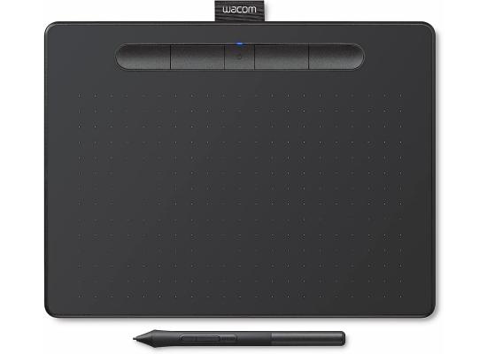 Wacom Intuos Medium USB Graphics Drawing Tablet Portable For Teachers, Students & Creators 4 Customizable ExpressKeys For Chromebook Mac OS Android & Windows - Black