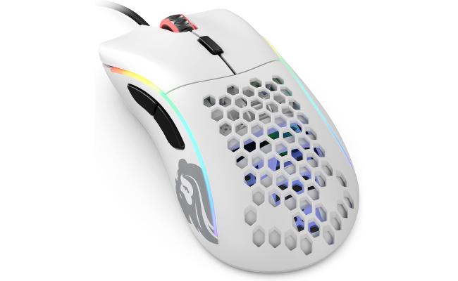 Glorious Model D 68G Superlight Honeycomb Mouse RGB USB Mouse - Matte White