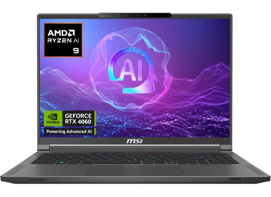 MSI CREATOR A16 AI+ (2024) AMD Ryzen AI 9 365 10-Cores Next-Level AI-Powered w/ Nvidia RTX 4060 8GB DDR6 & IPS 2.5K 240Hz Display - Gray