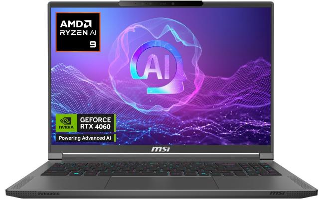 MSI CREATOR A16 AI+ (2024) AMD Ryzen AI 9 365 10-Cores Next-Level AI-Powered w/ Nvidia RTX 4060 8GB DDR6 & IPS 2.5K 240Hz Display - Gray