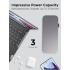 Lenovo Go USB-C Laptop Power Bank 20000 mAh 65W USB-C & USB-A Ports Fast Charging Portable Power Station with Integrated Cable - Storm Grey