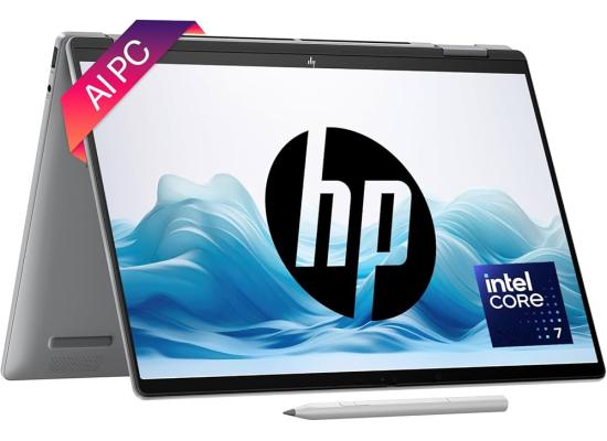 HP Pavilion X360 14 (2024) 14-ek2023ne NEW Intel Core 7 10-Cores 2-in-1 Touch Display  w/ 360° Touch Display & Fast Charge - Silver