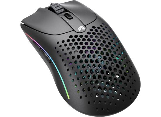 Glorious Model O 2 Wireless Hybrid 2.4GHz & Bluetooth 68g Superlight Long Battery Life 26k BAMF 2.0 Sensor RGB Ambidextrous 6 Buttons - Matte Black