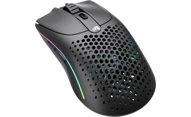 Glorious Model O 2 Wireless Hybrid 2.4GHz & Bluetooth 68g Superlight Long Battery Life 26k BAMF 2.0 Sensor RGB Ambidextrous 6 Buttons - Matte Black