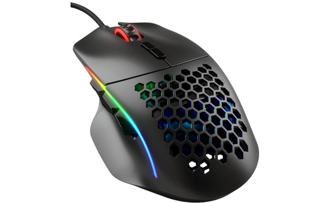 GloriousModel I Wired 69G Superlight 2 Swappable Buttons RGB PTFE Feet 9 Programmable Buttons Side Thumb Rest - Matte Black