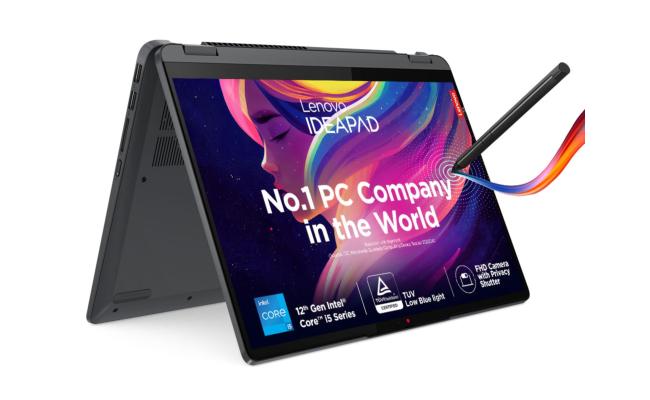 Lenovo Flex 5 NEW 12Gen Intel Core i7 10-Cores 2-in-1 Stylish & Dynamic Design w/ 360° Touch Display - Storm Grey