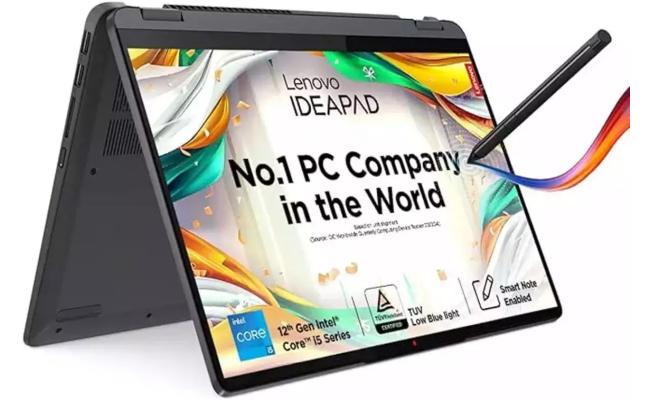 Lenovo NEW Flex 5 (2023) 12Gen Intel Core i7 10-Cores 2-in-1 Stylish & Dynamic Design w/ 360° Touch Display - Storm Grey