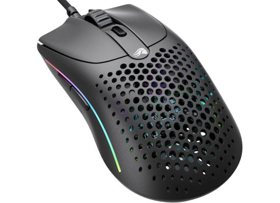 Glorious Model O 2 Wired 59g Ultralight FPS 26,000 DPI Motion Sync 80M Click Rated Switches 6 Programmable Buttons Ambidextrous RGB - Matte Black