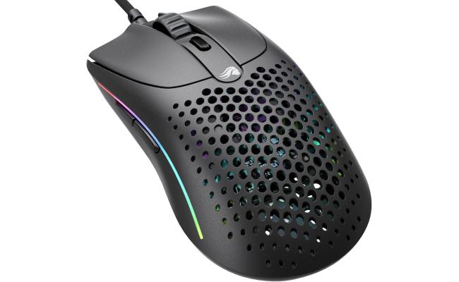 Glorious Model O 2 Wired 59g Ultralight FPS 26,000 DPI Motion Sync 80M Click Rated Switches 6 Programmable Buttons Ambidextrous RGB - Matte Black