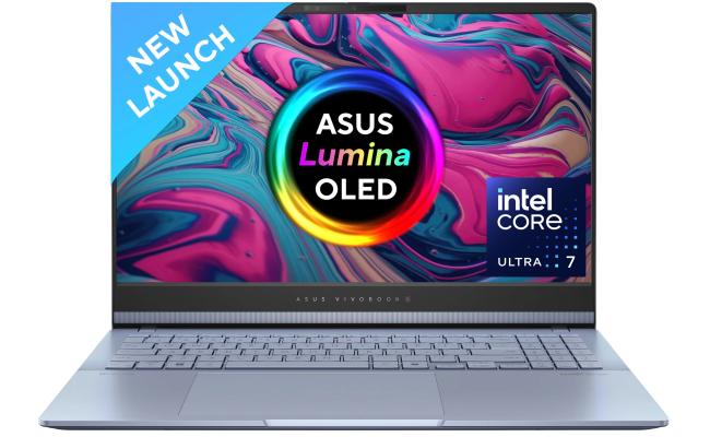 ASUS Vivobook S 15 Copilot+ PC (2024) S5506MA Intel Core Ultra 7 H-Serise Powerful 16-Cores w/ BIG Battery & 3K 120Hz OLED Display - Mist Blue