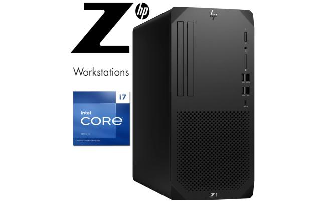 HP Z1 G9 Workstation (2023) 13Gen Intel Core i7 16-Cores For Designing, Editing & Even Gaming w/ Upgradable Graphic Card & 3 Years Warranty - Black