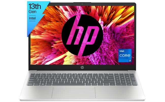HP Laptop 15-fd0146ne (2023) NEW 13th Gen Intel Core i7 10-Cores Slim Design w/ Backlit Keyboard (Customized) - Silver