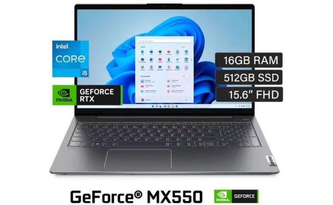 Lenovo IdeaPad 5 NEW 12Gen Intel Core i5 10-Cores Aluminium Body , USB C Charging , Backlit keyboard  w/HUGE Battery & Nvidia Graphic Card