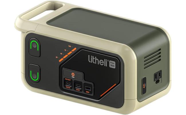 Litheli 300SE Portable Power Station 255Wh with 100W USB-C Two Way Charging AC Outlet with LED Display for Outdoors, Camping, Travel, Emergency