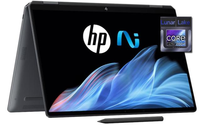 HP OmniBook Ultra Flip (2024) 14-fh0001ne NEW Intel Core Ultra 7 Gen II 256V EVO Next Gen AI w/ 2.8K OLED 120Hz 360° Touch Display - Eclipse Gray